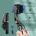 Q08 Handheld Gimbal Stabilisateur Estabilizador Selfie Stick Fill Light Smartphone Action Kameralar Bluetooth Tripod Gymba