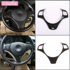 cheya Car Steering Wheel Button Decoration Frame Trim for BMW 1 3 Series E82 E84 E87 E90 E92 E93 2004-2012 Interior Accessories