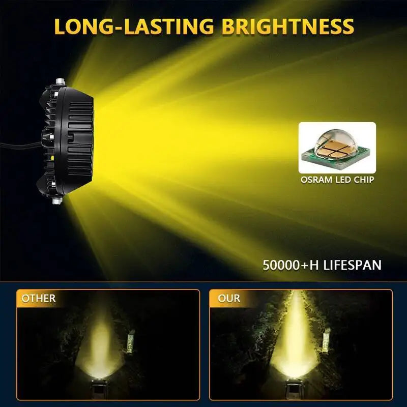 LED Sport Work Lamps 3'' 5'' 7'' Automobile For Lada Offroad 4X4 Vehicle Auxiliary Lights Led 7Inch Jeep Combo Driving Headlamp