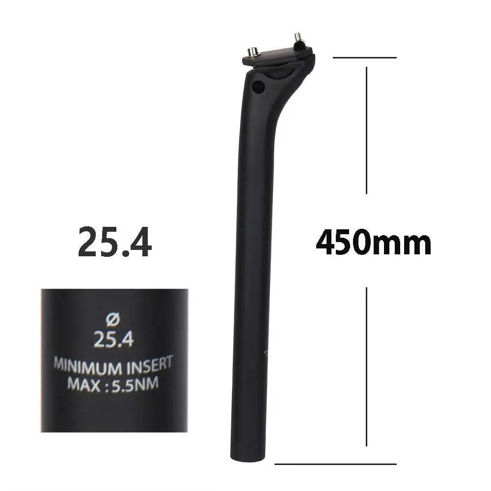 ELITAONE MTB Carbon Seat Post Offset 20mm 25.4 27.2 30.9 31.6mm Mountain/Road Bike Seatpost 350-450mm Light 150g