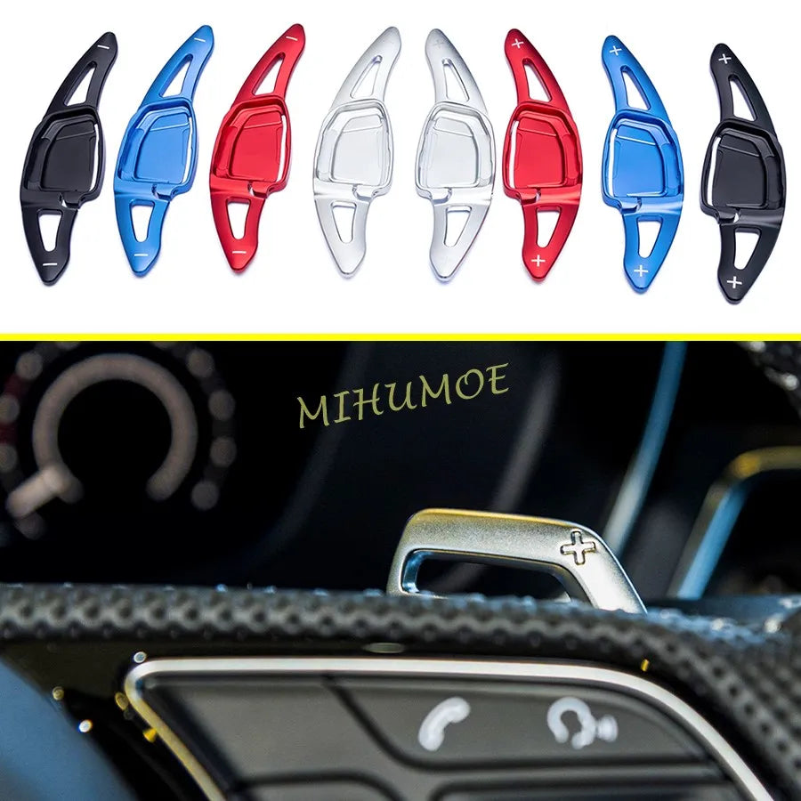 For Audi RS3 RS4 RS5 RS6 RS7 RS e-tron GT 2020-2025 2pcs Car Steering Wheel Shift Paddle Shifter Extended Aluminum Alloy