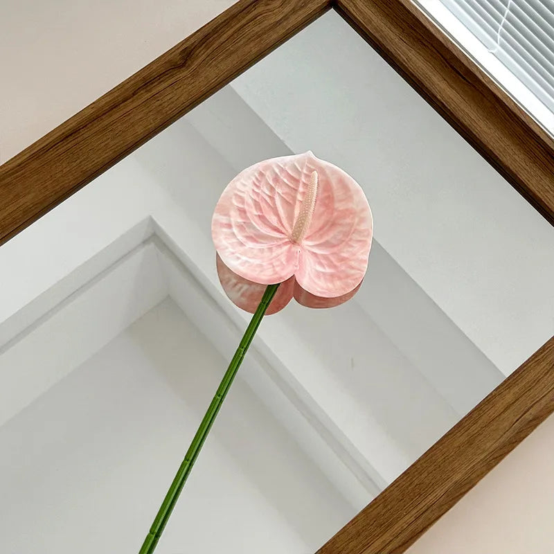 5/10/20pcs 3D Printed Anthurium Artificial Flower Flamingo Palm Wedding Hall Layout Wedding Home Decoration Artificial Flower