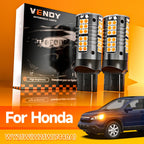 2pcs LED Turn Signal Light Blub Lamp WY21W T20 7440A For Honda Accord 7 10 Civic CR-V 1 2 3 4 Fit CR-Z FR-V HR-V Insight Legend