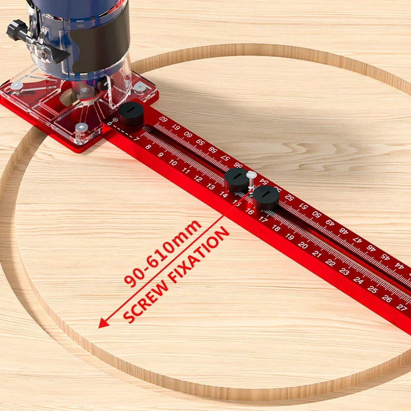 3 In 1 Router Milling Groove Bracket Woodworking Cutting And Milling Circular Tool Auxiliary Circular Drilling Tools