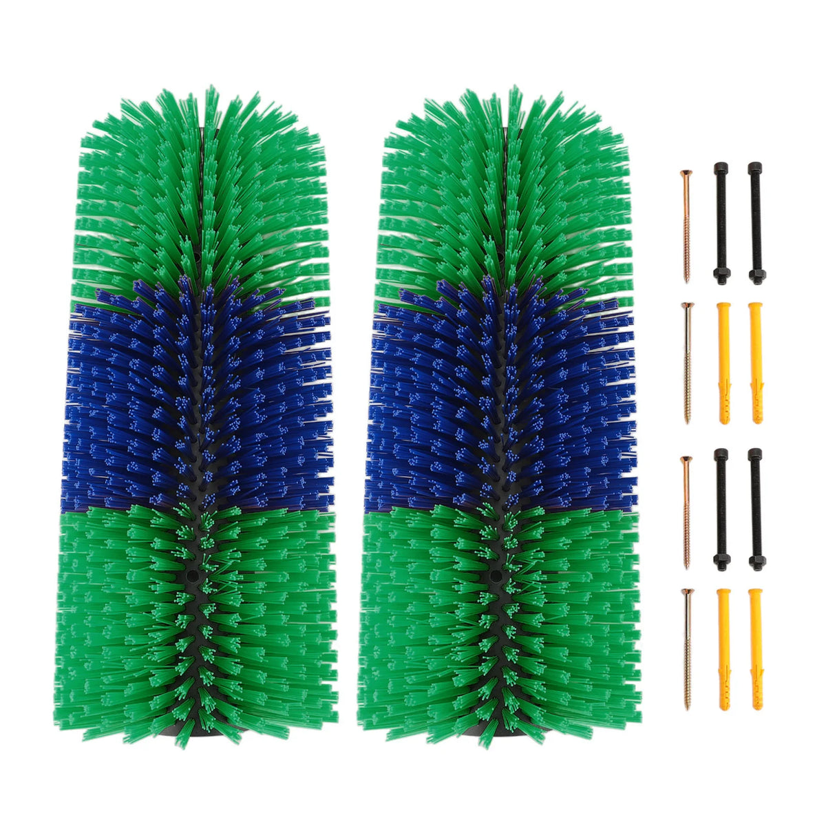2pcs Livestock Scratch Brushes Plastic Full Massage Relieve Itching Animal Back Scratching Brush 17.13in Length for Horse Cattle