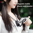 Silicone Magnetic Neck Halter Mobile Phone Holder For IPhone 16 15 14 13 For For Samsung FOR Xiaomi Selfie Stand Bracket