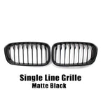 XVIP Front Bumper Kidney Grille Racing Grills For BMW 1 Series F20 F21 2015-2019 Replacement Double Slat Gloss Black Grilles