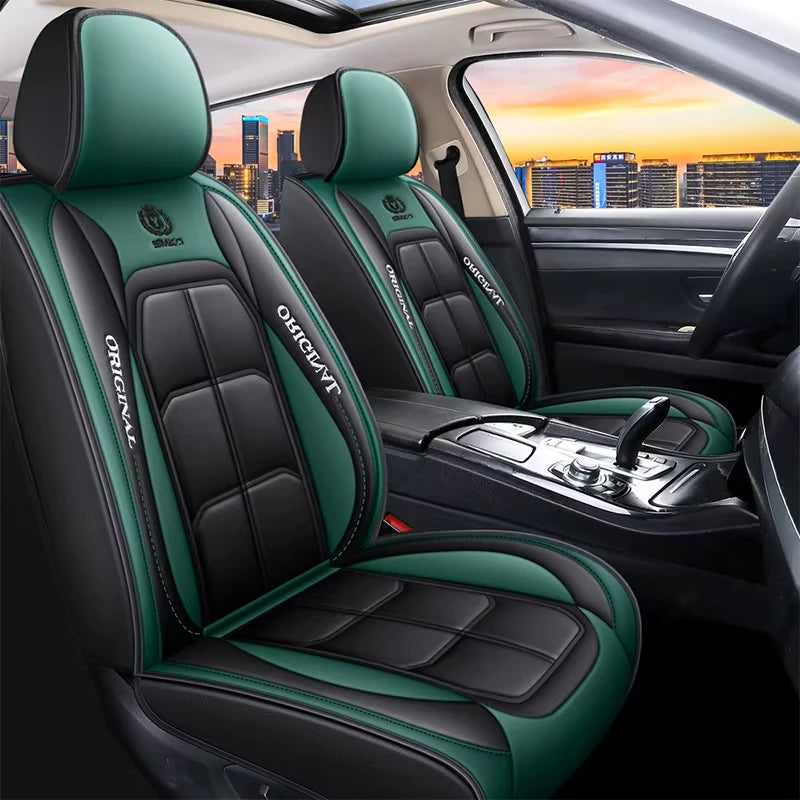 Four Season Leather Car Seat Cover All-Inclusive Cushion for Vehicle Seats Universal Fit Car Seat Protector