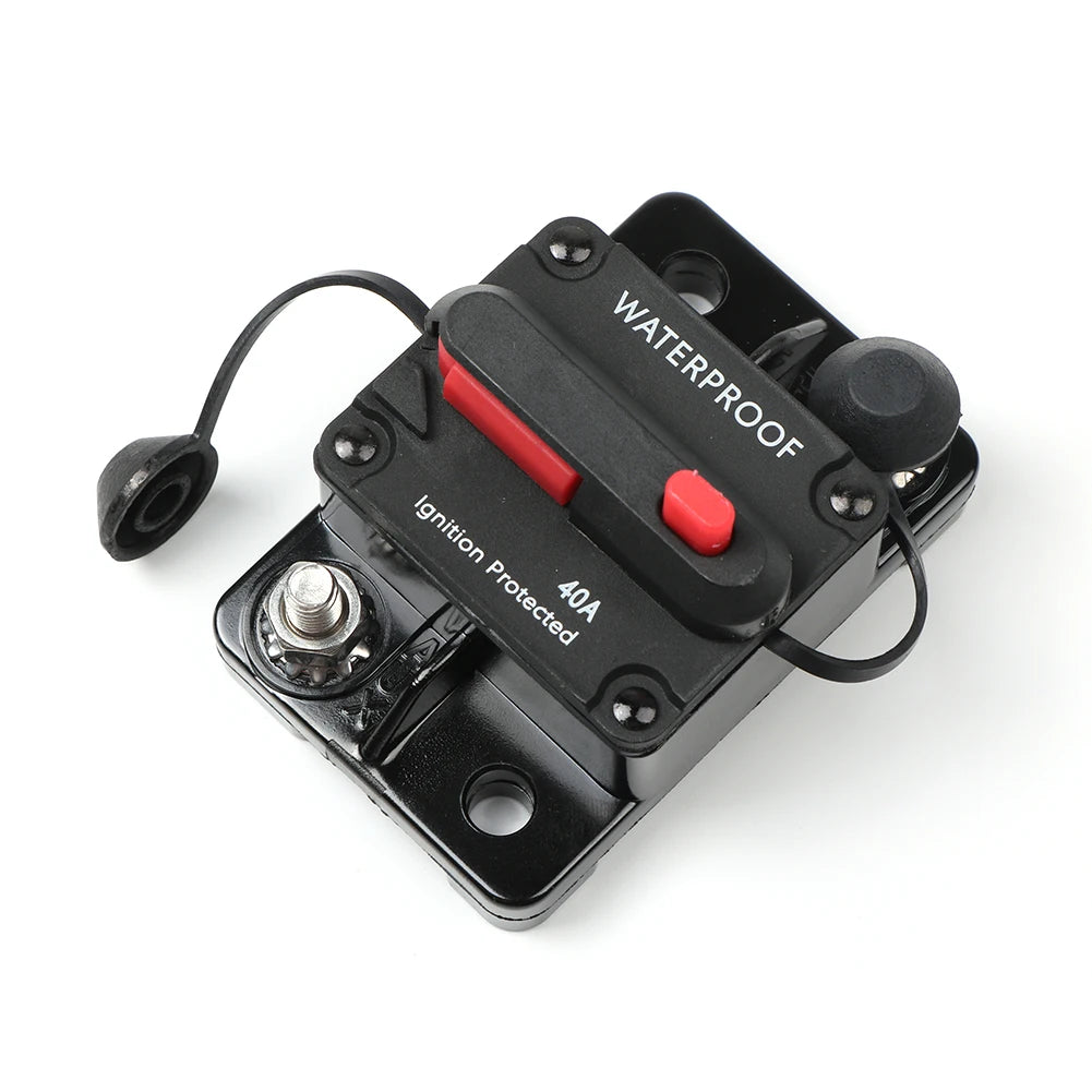 DaierTek 20A-300A Circuit Breaker 12V Trolling with Manual Reset Boat Manual Power Protect for Audio Fuse Car 48VDC Waterproof