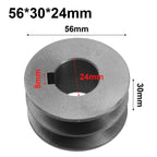For A Type V Belt V Belt Pulley Dia 50mm 100 Cast Iron Double Slot Pulley Power Tool Accessory V Belt Pulley A Type