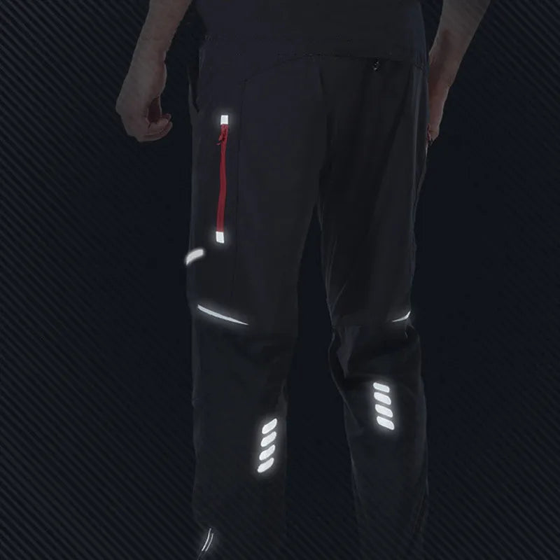 Outdoor Hiking Climbing Pants Cycling Pants Men Spring Summer Quick Drying Breathable Elastical Sports Pant Reflective Trousers