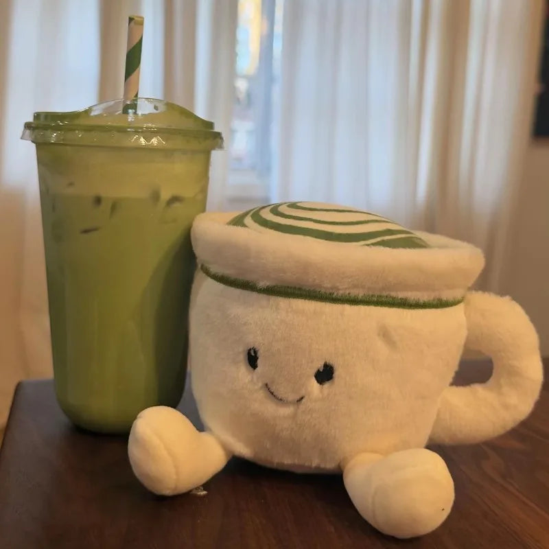 New Matcha Latte Plush Cute Doll Anime Peripherals Soft Doll Collection Room Decoration Toy Kid Birthday Gifts 2026