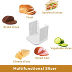 Foldable Bread Slicer Guide for Toast & Loaf Cutting Stand, Homemade Bread Slicing Tool