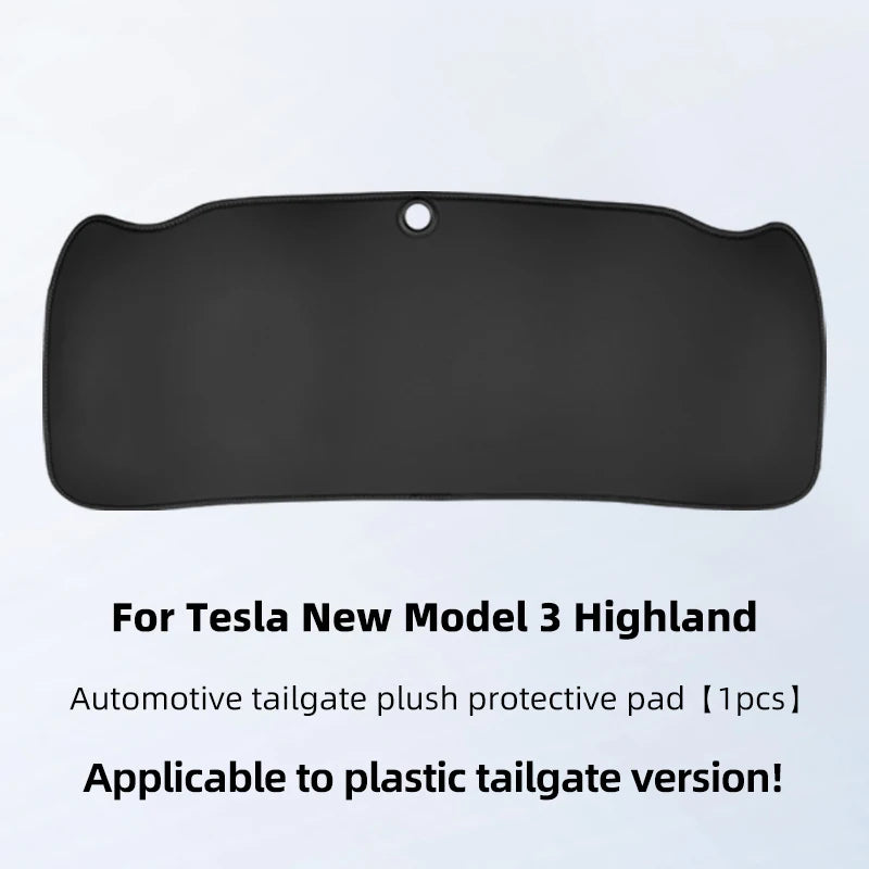 For Tesla Model Y Juniper Model 3 Highland Trunk Tailgate Protection Pad Rear Trunk Door Leather Anti Fouling Protection Pad