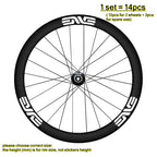 14pcs/set For Bogacha at the World Championships ENVE SES Road bike wheel stickers Color change wheelset painting 50mm height