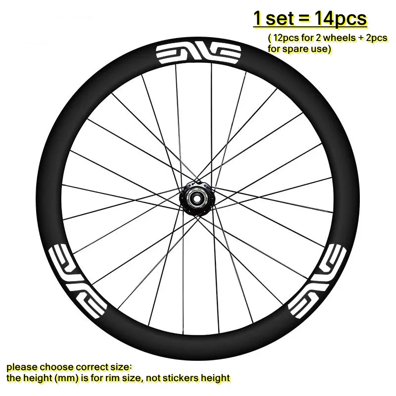 14pcs/set For Bogacha at the World Championships ENVE SES Road bike wheel stickers Color change wheelset painting 50mm height