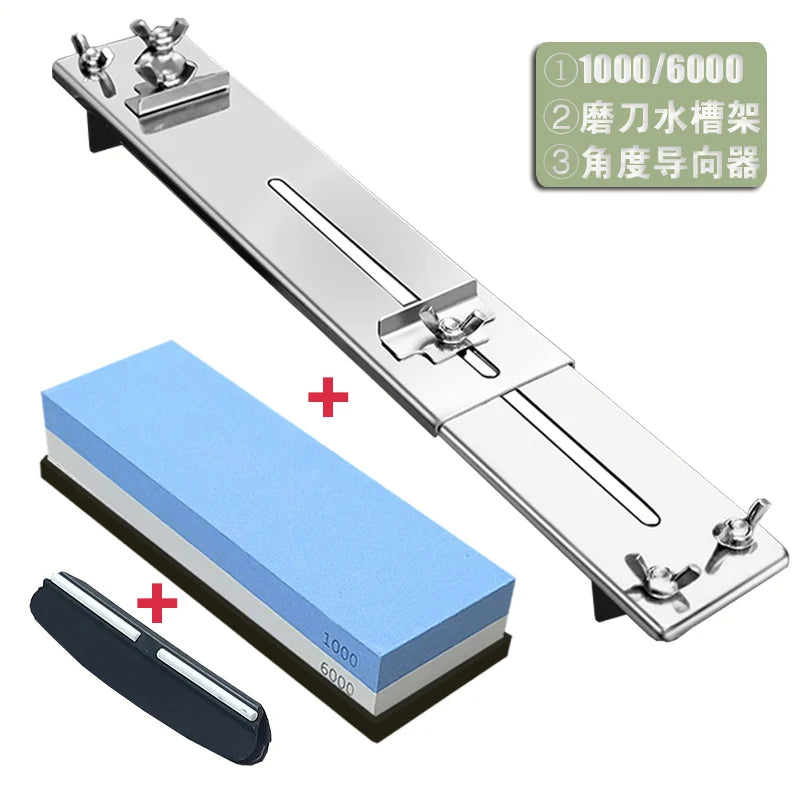 Sharpening Stone Knife Sharpener Water Stone Plate Grinding Stone Base Angle Guide Adjustable Whetstones Sink Bridge Holder