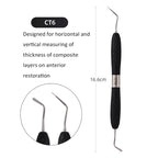 Dental Resin Spatulas Resin Filler Aesthetic Restoration Kit Silicone Handle For LM Resin Knife Plastic Dresser Dentistry Tool