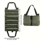 Heavy-Duty Multi-Purpose Professional Multi-Pocket Tool Roll Portable Organizer with Multiple Compartments for Hardware DIY