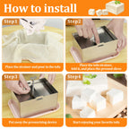 Tofu Press Mould Cheese Making Molds Food Grade Stainless Steel Tofu Maker Press Mold Kit Homemade Tofu Mold Kitchen Tool Set