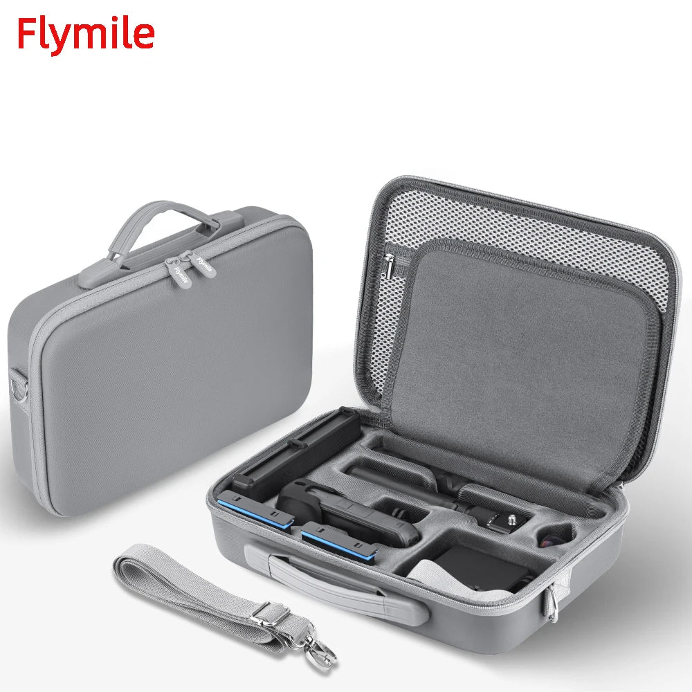 Flymile Carrying Case for Insta360 X5 Camera Storage Bag PU Box Anti-Scratch Handbag Travel Bag Protective Accessories