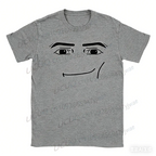 Y2k Anime Robot Robloxs Face Graphic Cotton T-Shirt Funny Men Women Clothes Tee Shirt  Hombre Unisex High Quality Cosplay Tops