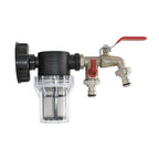 IBC Tank Tap Water Filter Strainer, 1/2 3/4 1 Inch, S60 Adapter for Garden Irrigation