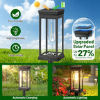 2/4/6Pcs Retro Solar Pathway Warm Lights Outdoor Waterproof Garden Incandescent Bulb for Walkway Yard Backyard Landscape Decor
