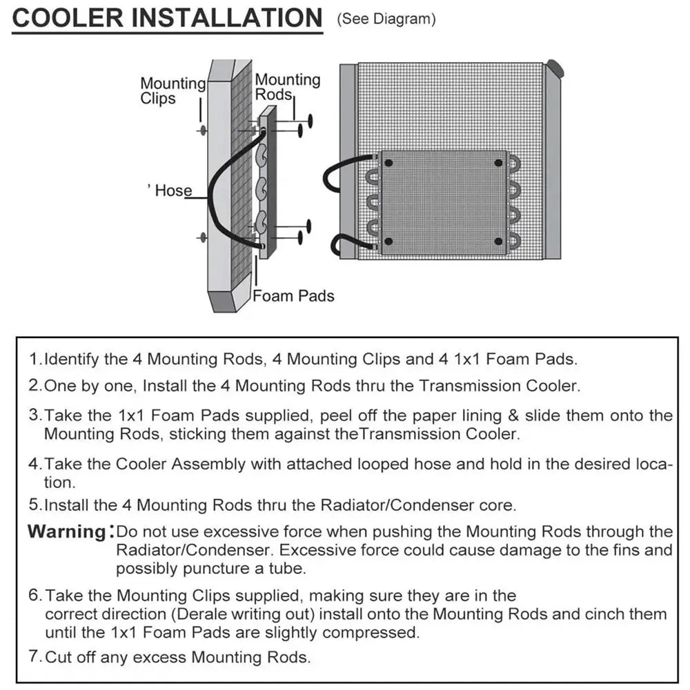 Universal 8 Row Transmission Radiator Oil Cooling &10 Inch 12V Car Air Conditioning Radiator Slim Fan Cooler (Non combination)