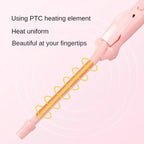 Mini Hair Curling Iron 9mm Curler Wand Professional Curly Tongs Ceramic Electric Salon Styling Tool Small Crimping Iron