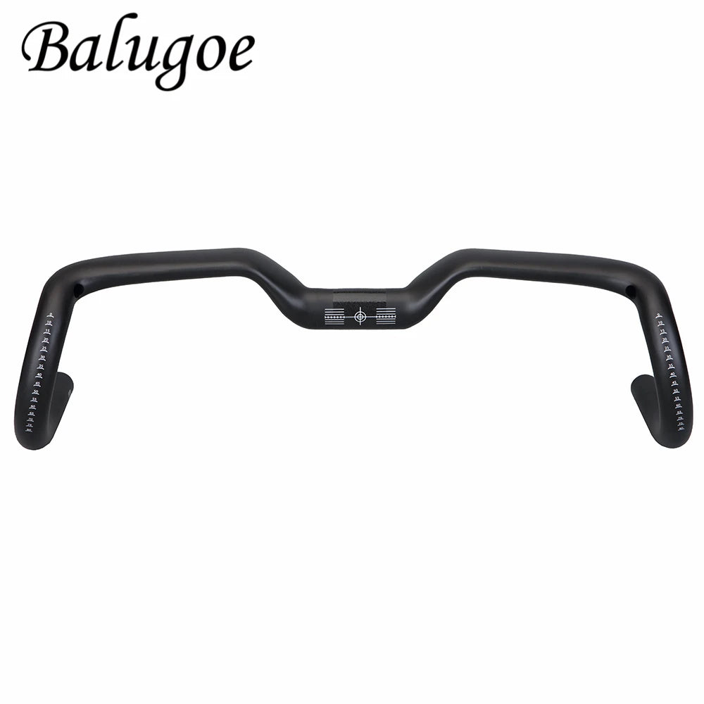 2024 Gravel handle 14 ° Carbon Bicycle Handlebar Aero Handlebar Drop Lift Road Bike Handlebar Internal cable Fixed tooth track