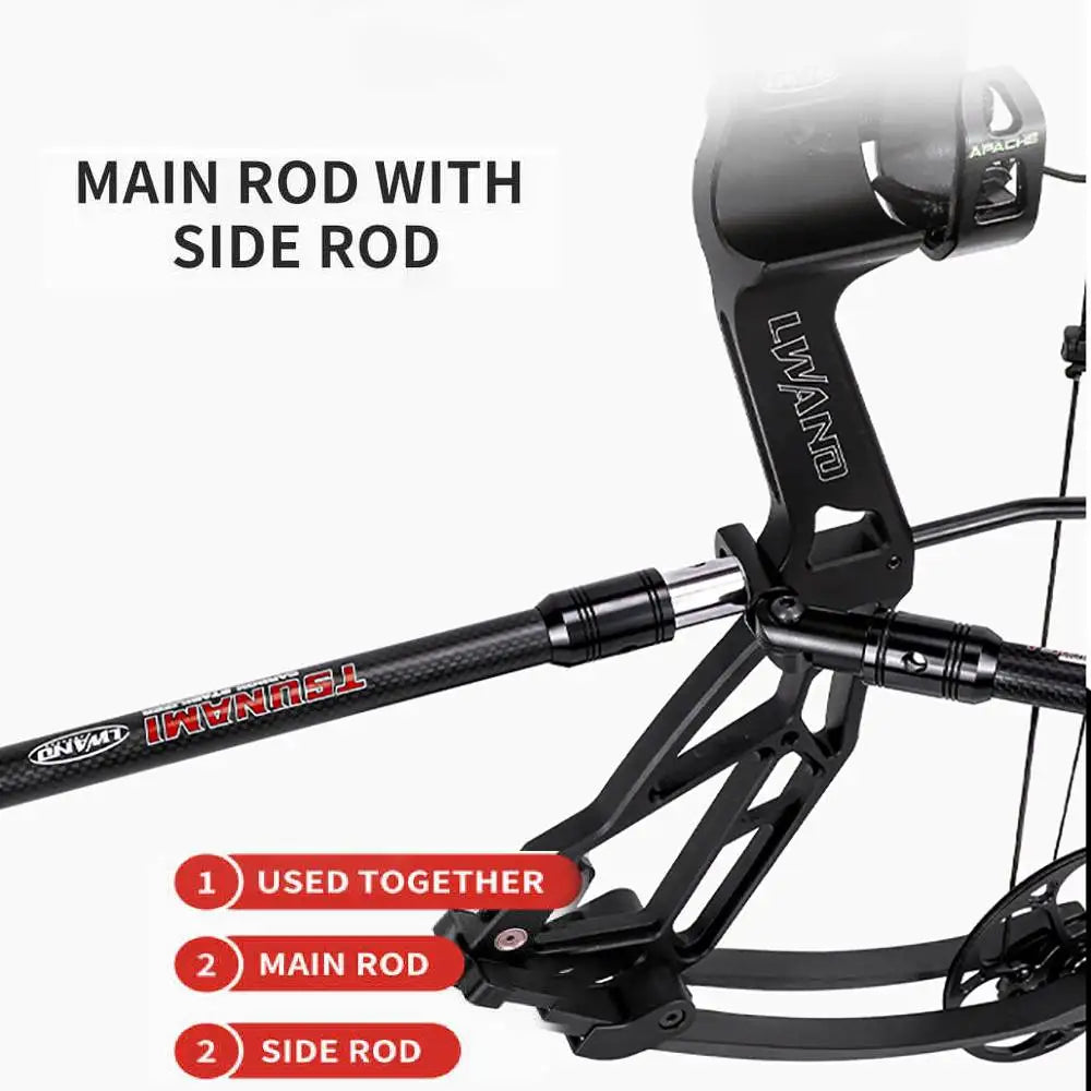CUPID Archery Compound Bow Stabilizer Carbon Fiber Shock Absorber for Hunting Target Shooting