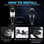 H4 Lenses LED Lamp H4 Led Canbus Car H4 LED Headlights H4 Mini Projector Led For Motorcycle Headlight H4 Led Car Headlight Bulb