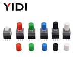 10pcs PCB Tact Tactile Micro Mini Latching Push Button On Off Self Lock UnLock Switch DIP 6 Pin Cap 5.8*5.8/7*7/8*8/8.5*8.5mm