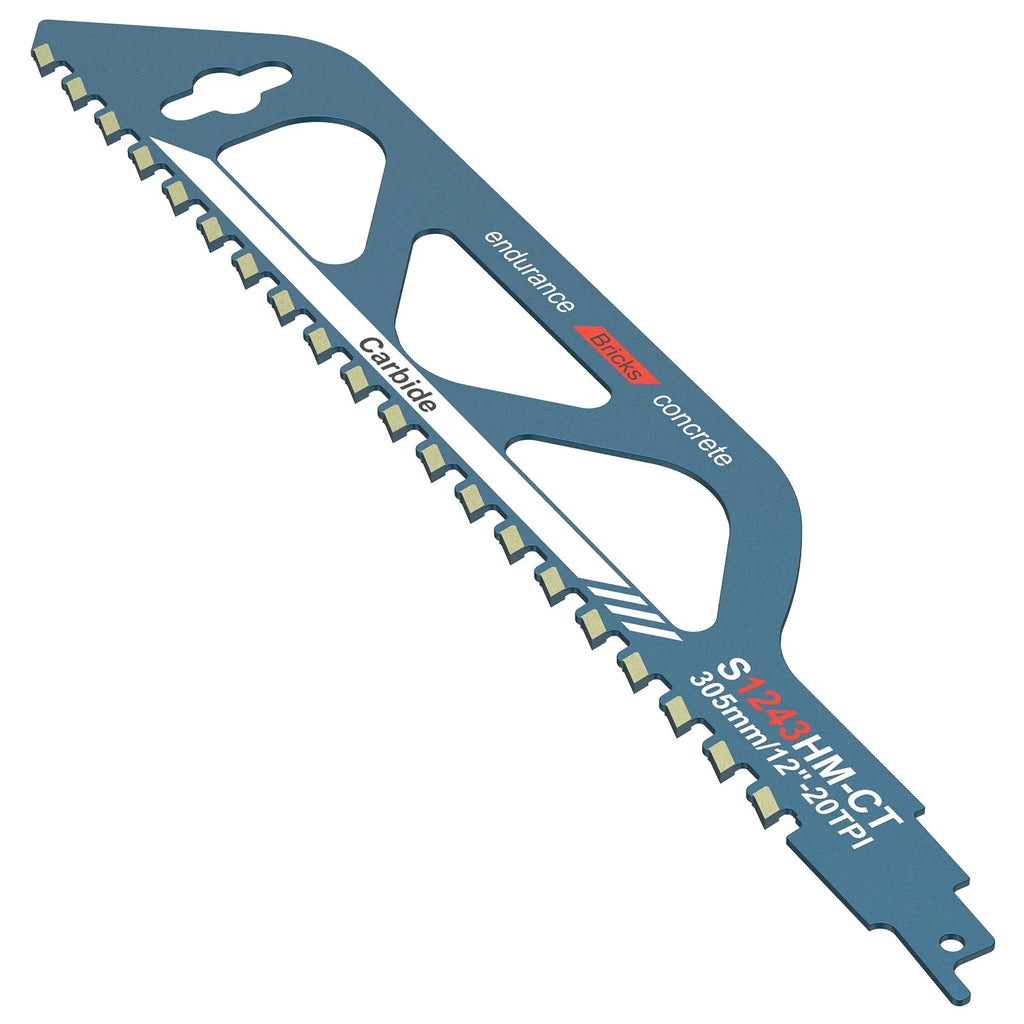 Reciprocating Saw Blade 10/12/18/20in Universal Cutting Recip Sabre Saw Blade Masonry Cutting Blade for Cement Composite Panels