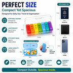 1 Set 7 Days Weekly Pill Case Pillbox  Medicine Tablet Box Portable Travel Drugs Storage Organizer Secret Compartments Pill Box