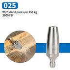 25/35/40/55mm 360° Rotating Rust Removing Quick Connector Car Wash High Pressure Water Gun Nozzle Stainless Steel Lotus Nozzle