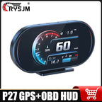 Car GPS+OBD HUD LCD Display OBD2 Head Up Display Car Electronics Accessories Speed Fuel Level RPM Voltage Water Temperature P27