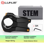 Mountain Bike Power Stem 35 45MM CNC Short Handlebar Bridge Aluminum Alloy 0 Degrees Hollow Road Bike Power 31.8 Mtb Stem