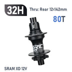 New ARC MT009 4 IN 1 Pro Front Rear Bicycle Hub Mountain MTB Bike Hub Sealed Bearing DT Ratchet 80T Bicycle Hubs 8-12Speed