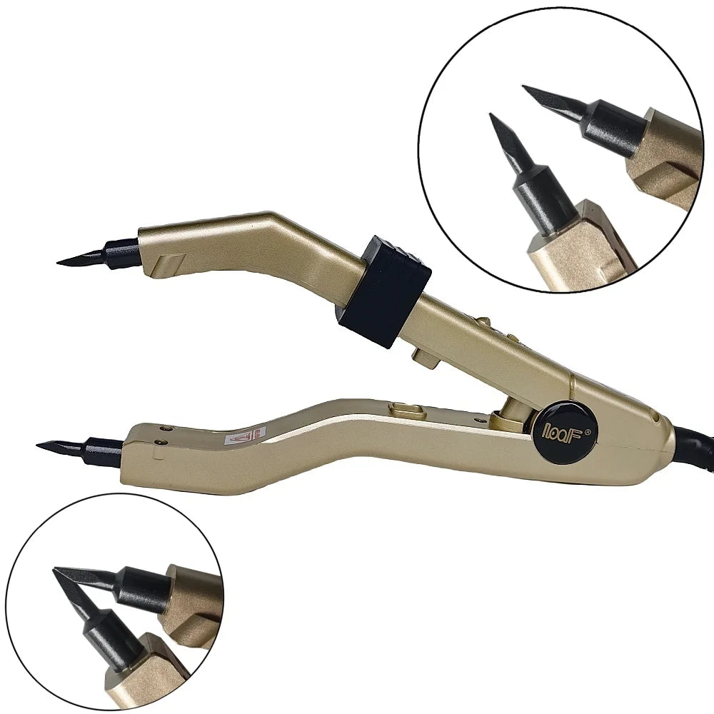 1Pcs  2024 New Temperature210℃ Hair Connectors Keratin Bonding Heat Iron Hair Extension Mini Heating Tip Adjustable Tools
