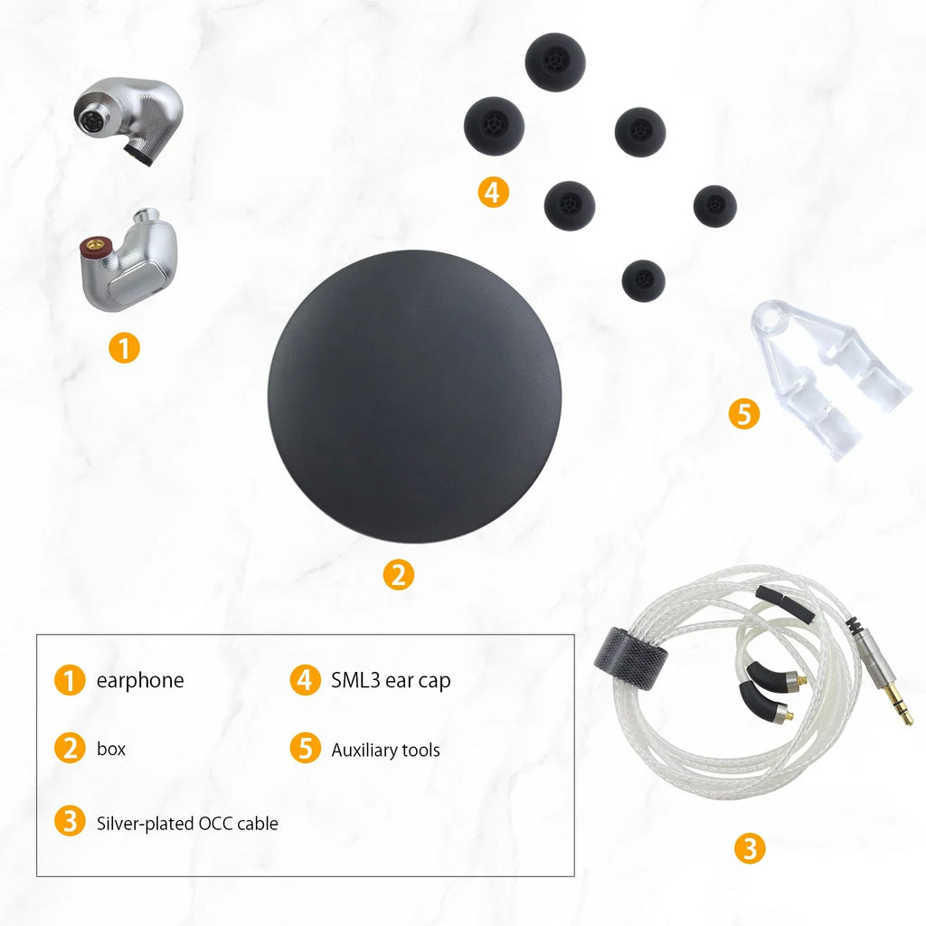 OKCSC IE900 HIFI Earphone MMCX 3.5mm Plug In Ear Monitor Headphones Sport Noise Cancelling Headset