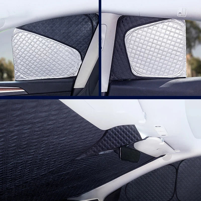 for Tesla Model 3 Y S X 2025-2020 26 Privacy Sunshade Side Window Sun Shades Front Rear Windshield Blind Shading Outdoor Camping