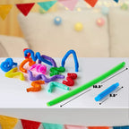 8PCS Pop Tubes Sensory Toys Stress Relief for Kids Top ADHD Autism Fidget Toddler Travel Toy Gifts Idea Unique Boys Girls