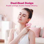 Dual-Head Dual-Motor MINI Massager | Rechargeable Portable Muscle Relaxation Massager & Vibrator for Women