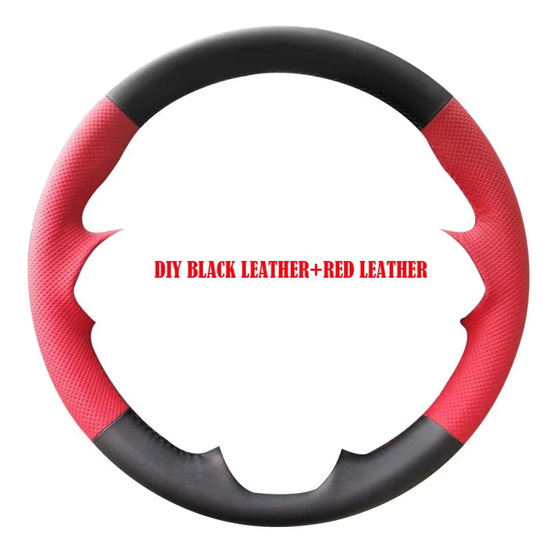 Steering Wheel Cover for Subaru Impreza WRX 2002-2004, WRX STI 2004, perforated leather