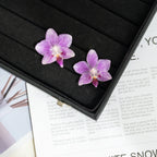 "Resin Coated Natural Dried Phalaenopsis Orchid Flowers - DIY Craft Supplies for Jewelry Making (Earrings/Brooch) Real Preserved