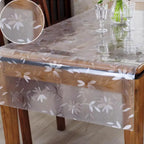 Clear PVC Tablecloth Protector 1.0mm Thick Waterproof Oil-Proof Soft Glass Cover