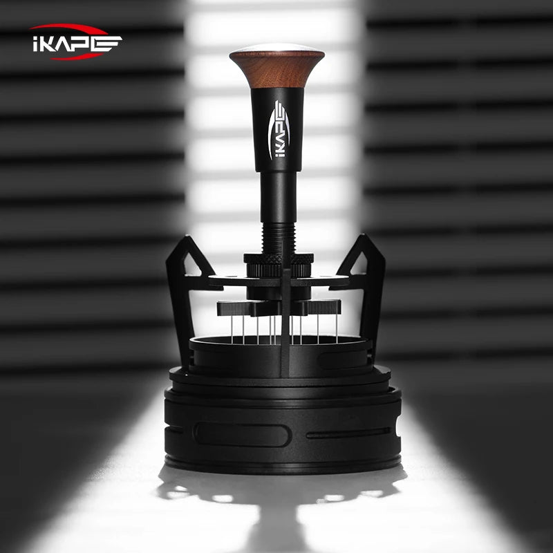 IKAPE V3 Espresso Rotary WDT,Coffee Stirrer with Dosing Funnel & Stand,Espresso Stirrer Distribution Tool for Barista