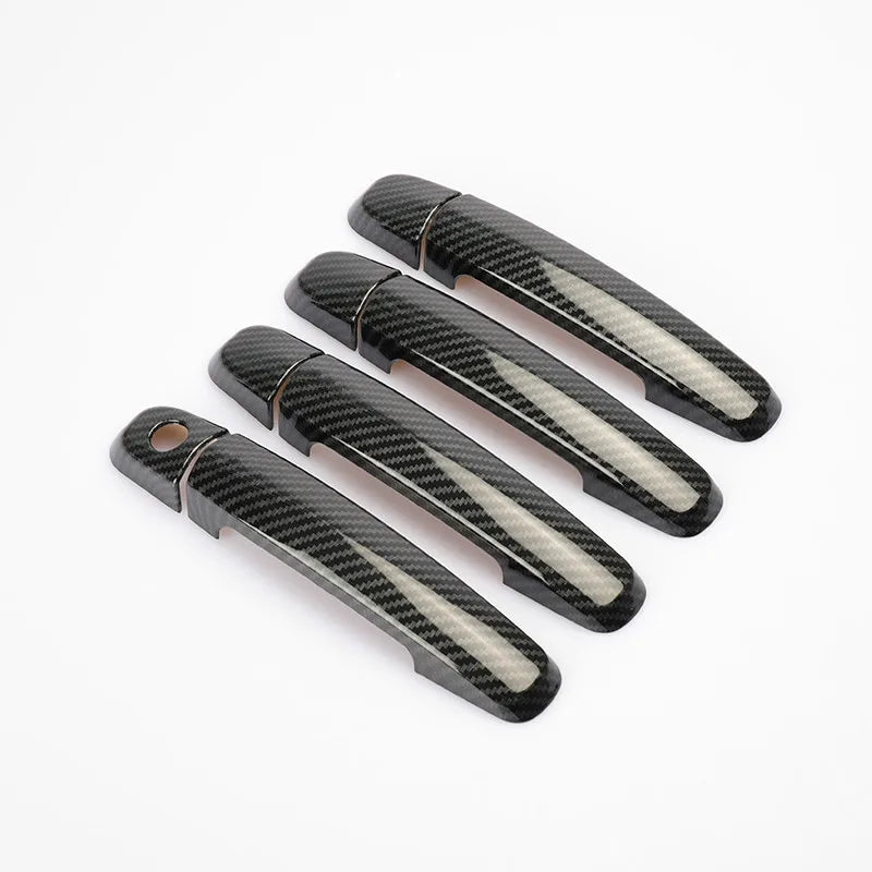 For Suzuki Swift 2005-2017 Chrome Carbon Fiber Car Door Handle Cover Trim Sticker Styling Accessories